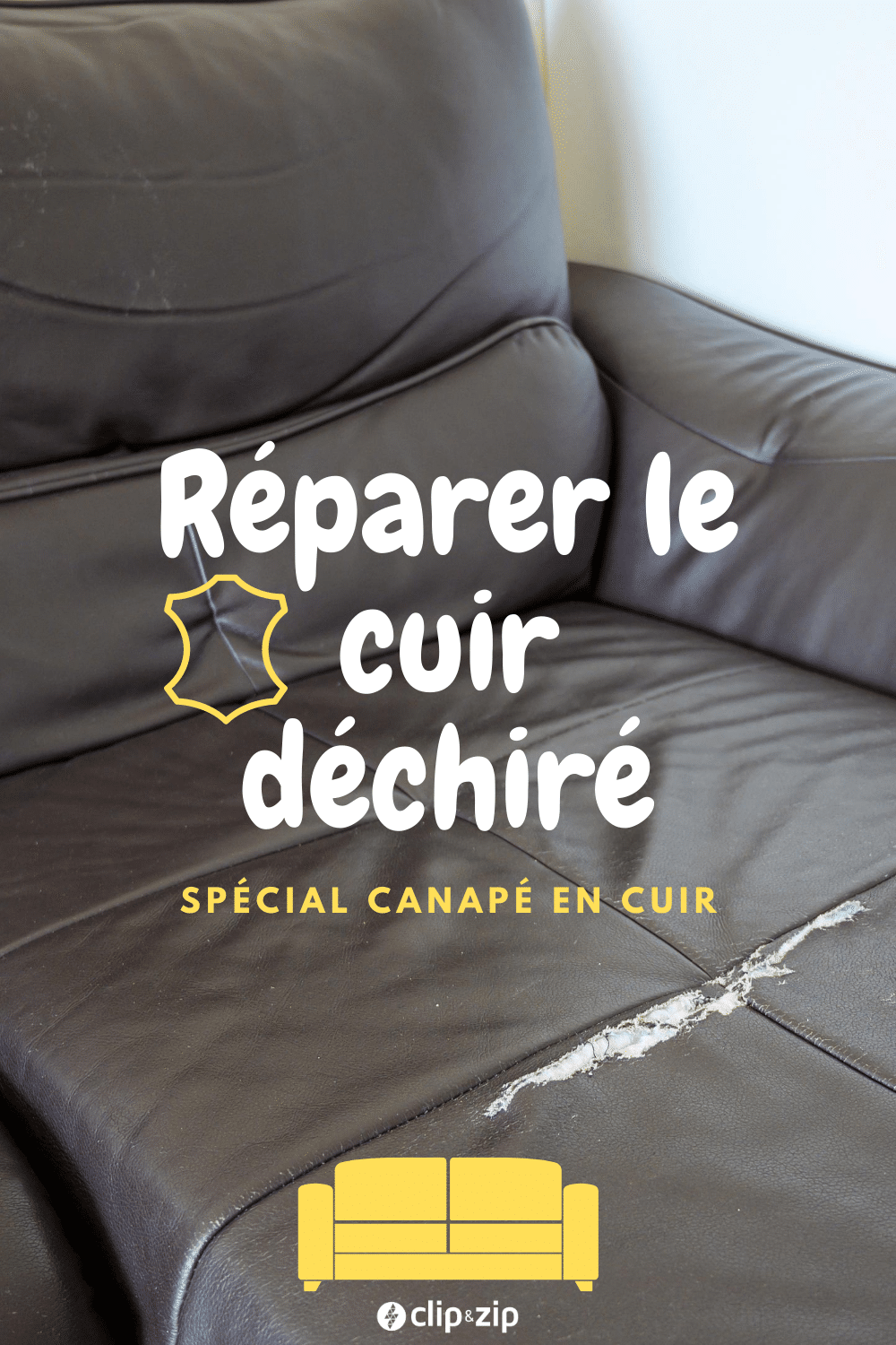 Comment réparer un canapé en cuir déchiré ?
