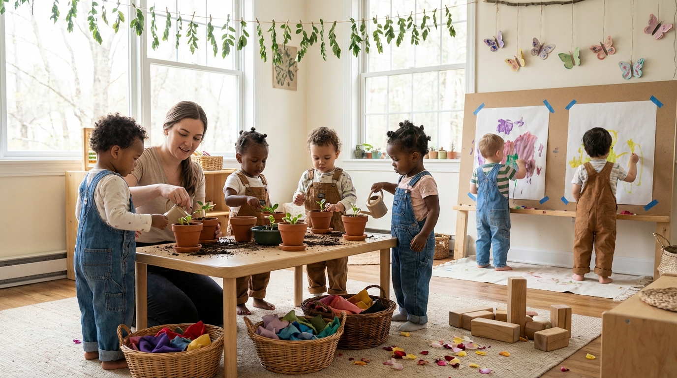 Activités de printemps en crèche : 10 idées créatives