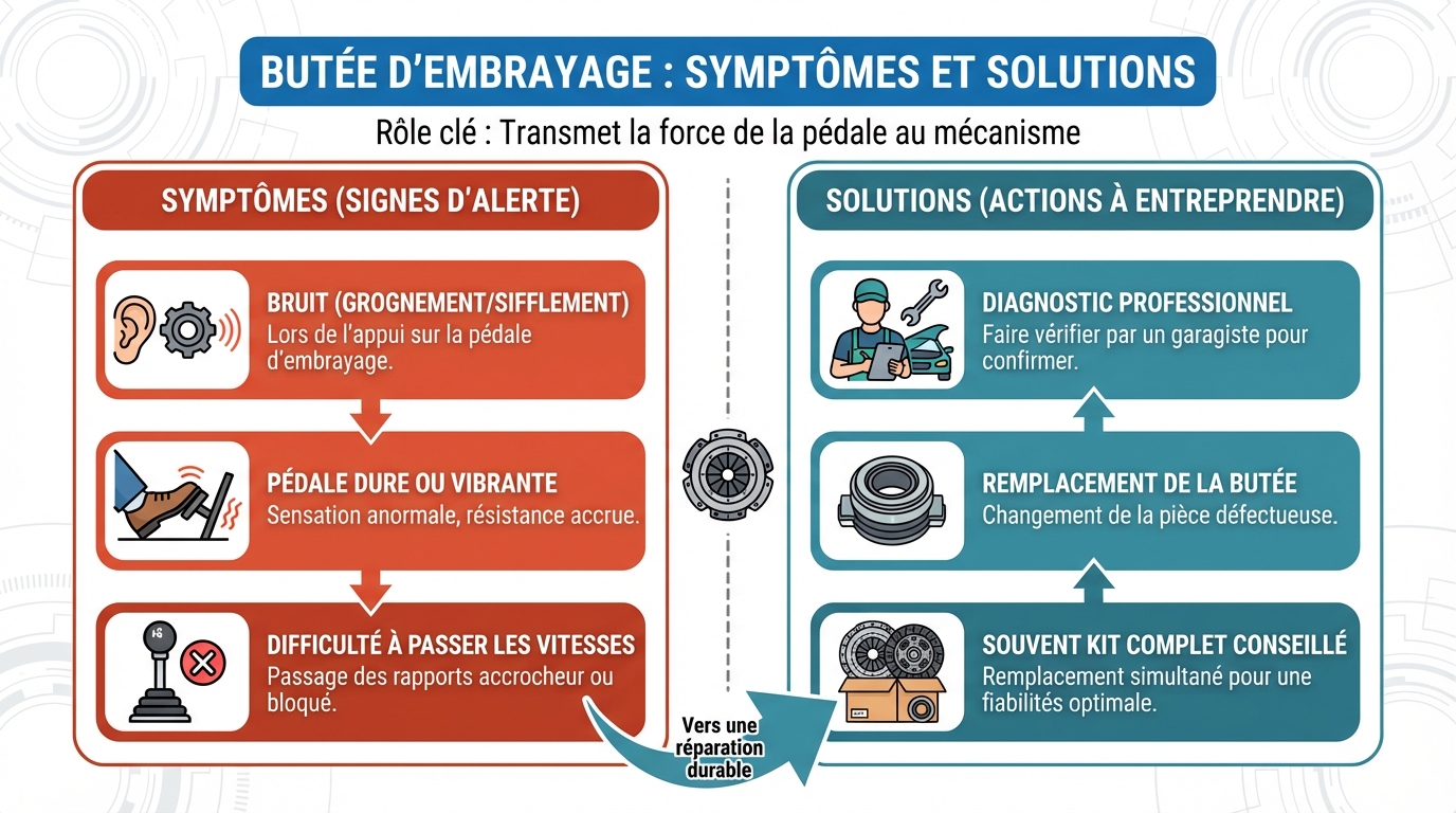 Butée d'embrayage : symptômes et solutions à connaître 1 Comment changer une butée d'embrayage ?