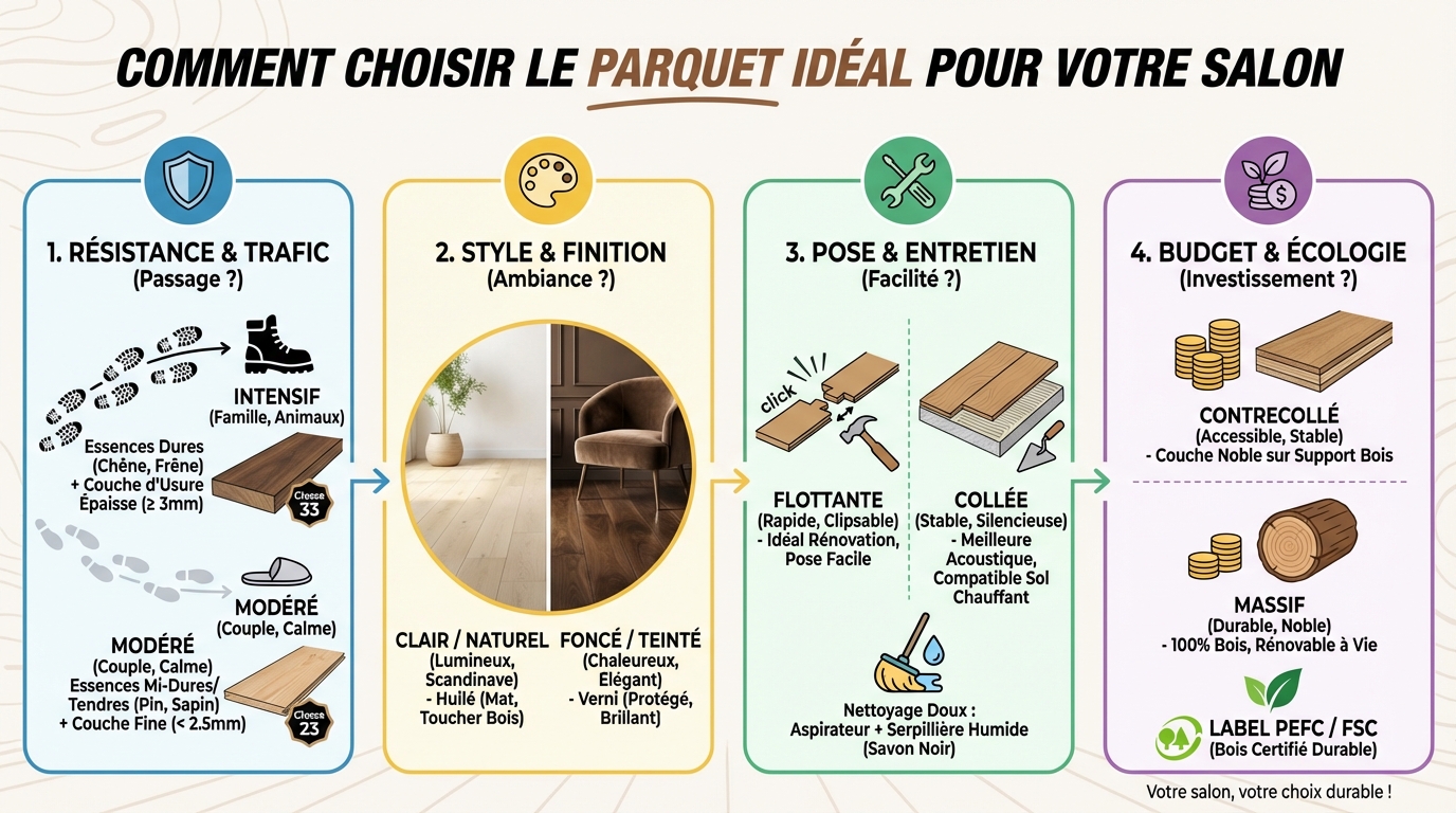 Comment choisir le parquet idéal pour votre salon 1 Comment choisir le bon parquet ?