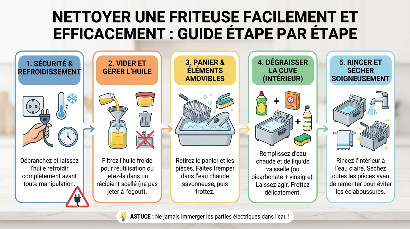 Comment nettoyer une friteuse facilement et efficacement 1 Produits recommandés
