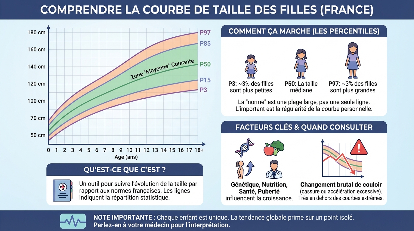 Comment interpréter la courbe de taille
