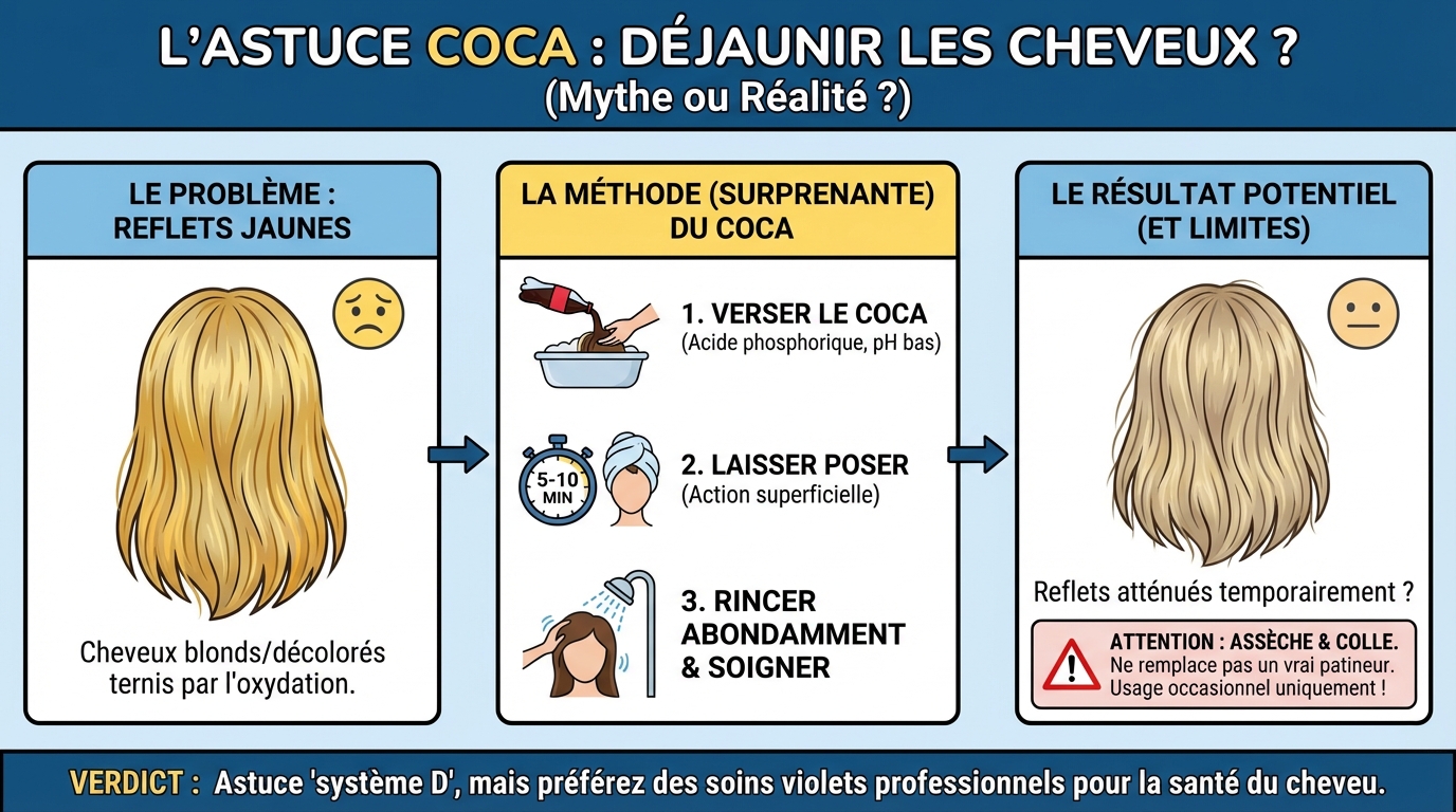 Étapes pour déjaunir vos cheveux