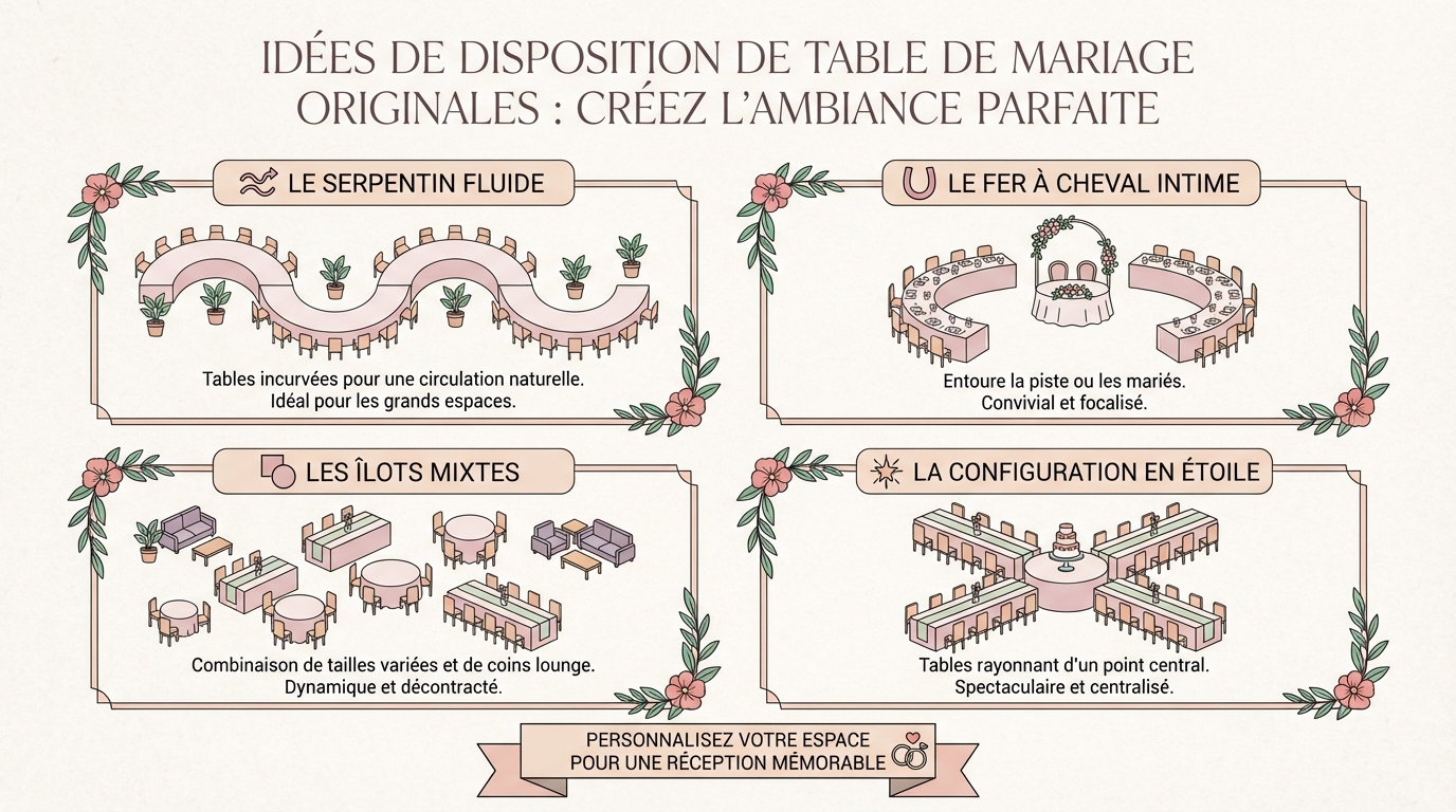 Idées de dispositions de tables originales
