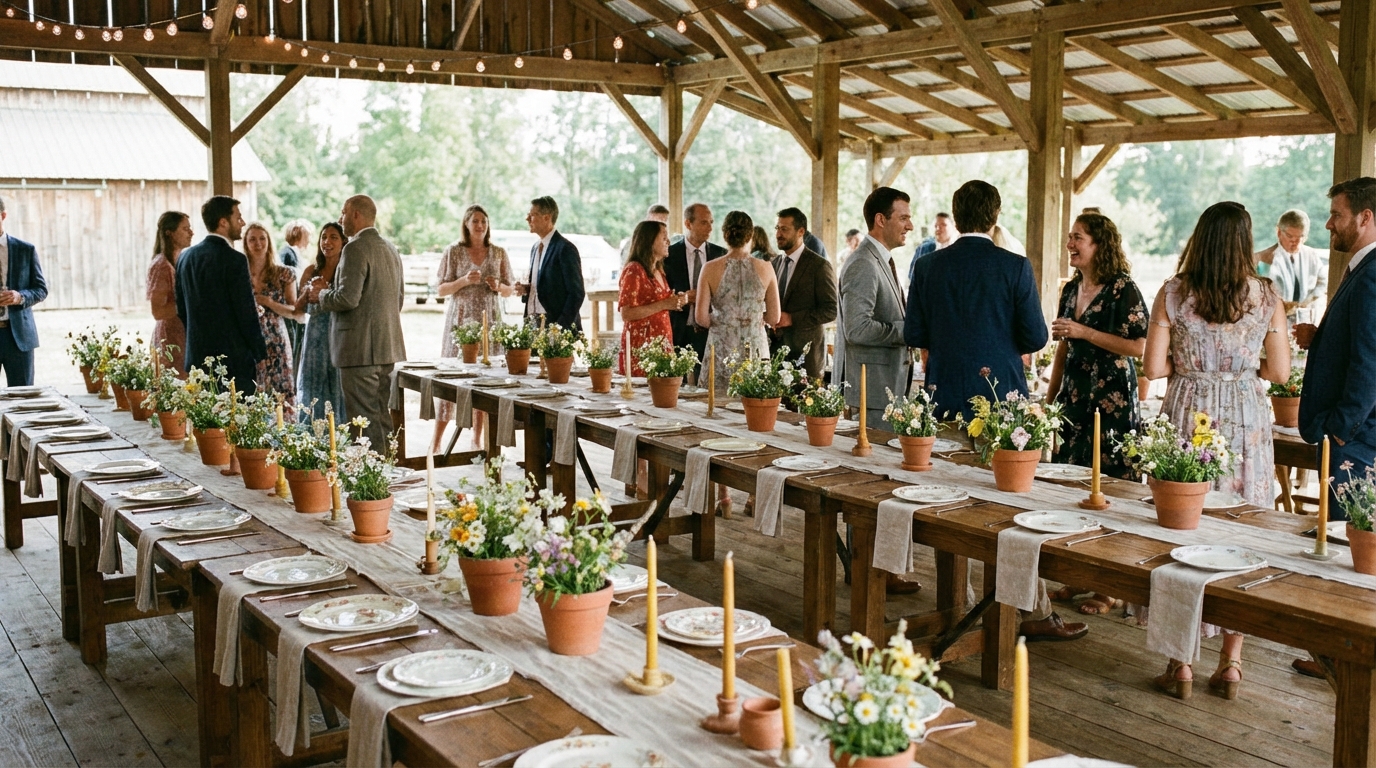 Des idées de disposition de table de mariage originales