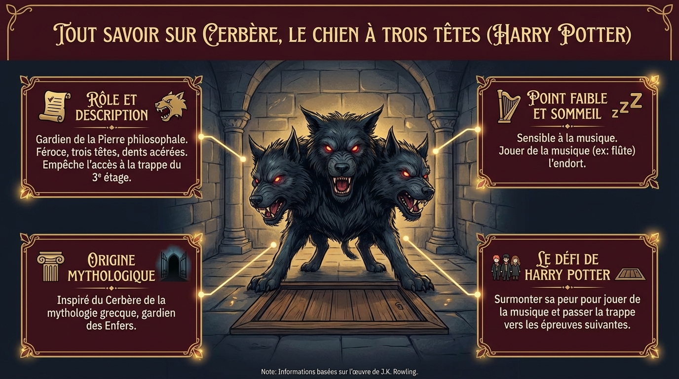 Cerbère dans Harry Potter