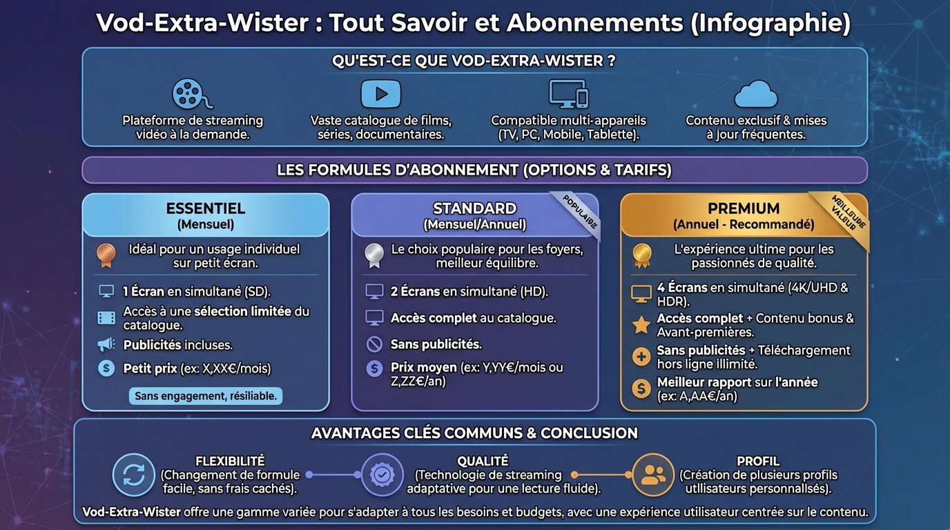 Tout savoir sur vod-extra-wister et ses abonnements 1 Comment s'abonner à vod-extra-wister ?