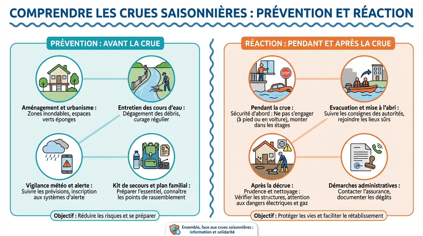 Comment se préparer aux crues saisonnières