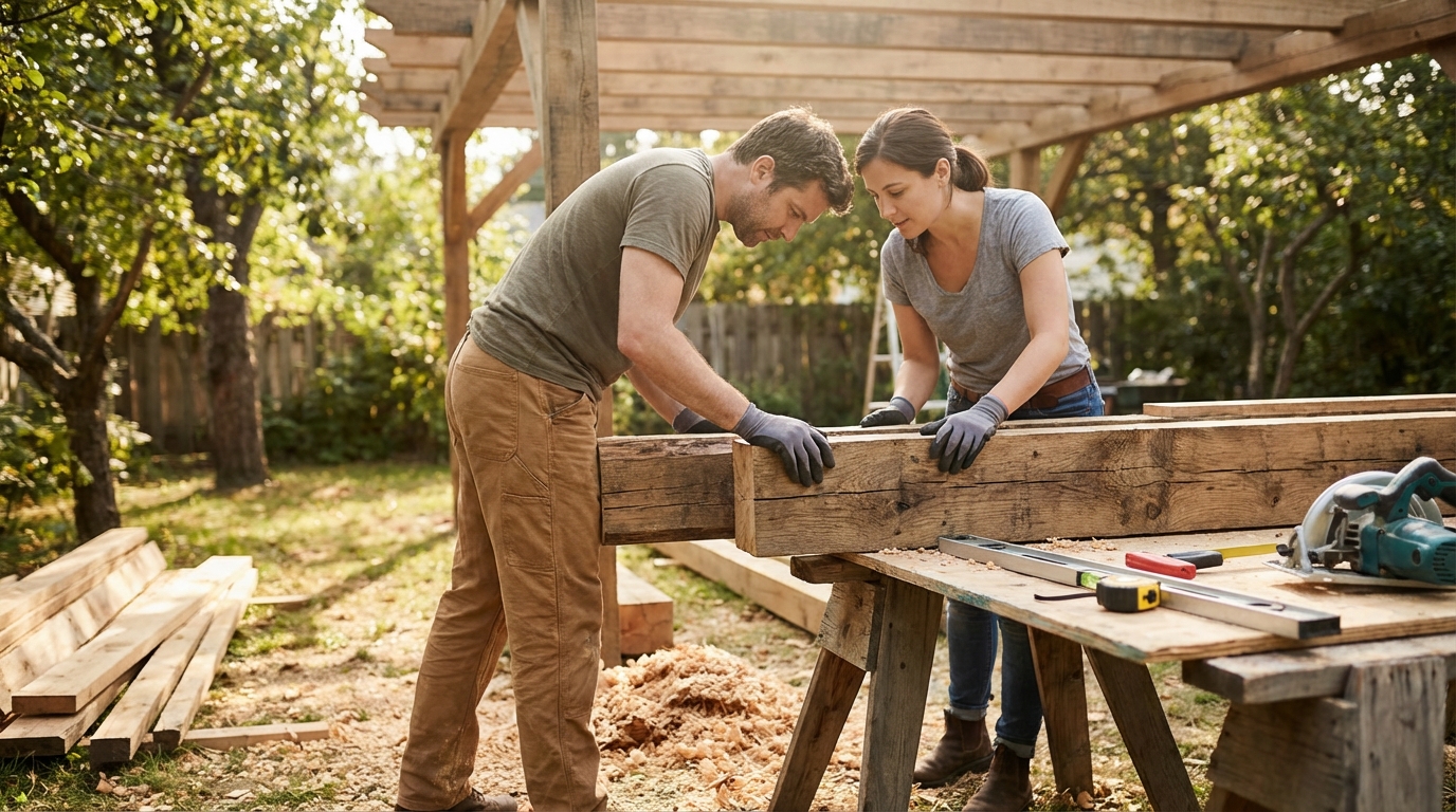 Construire une pergola en bois fait maison : guide complet