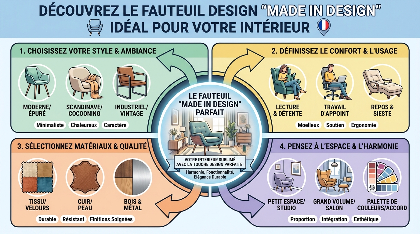 Découvrez le fauteuil design made in design idéal pour votre intérieur 1 Pourquoi choisir un fauteuil design made in design ?