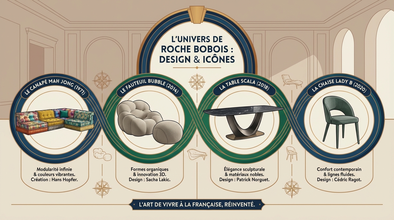 Découvrez l'univers de roche bobois et ses icônes 1 Les collections emblématiques