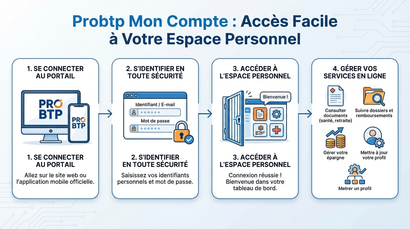 Probtp mon compte : accédez facilement à votre espace personnel 1 Fonctionnalités de votre compte