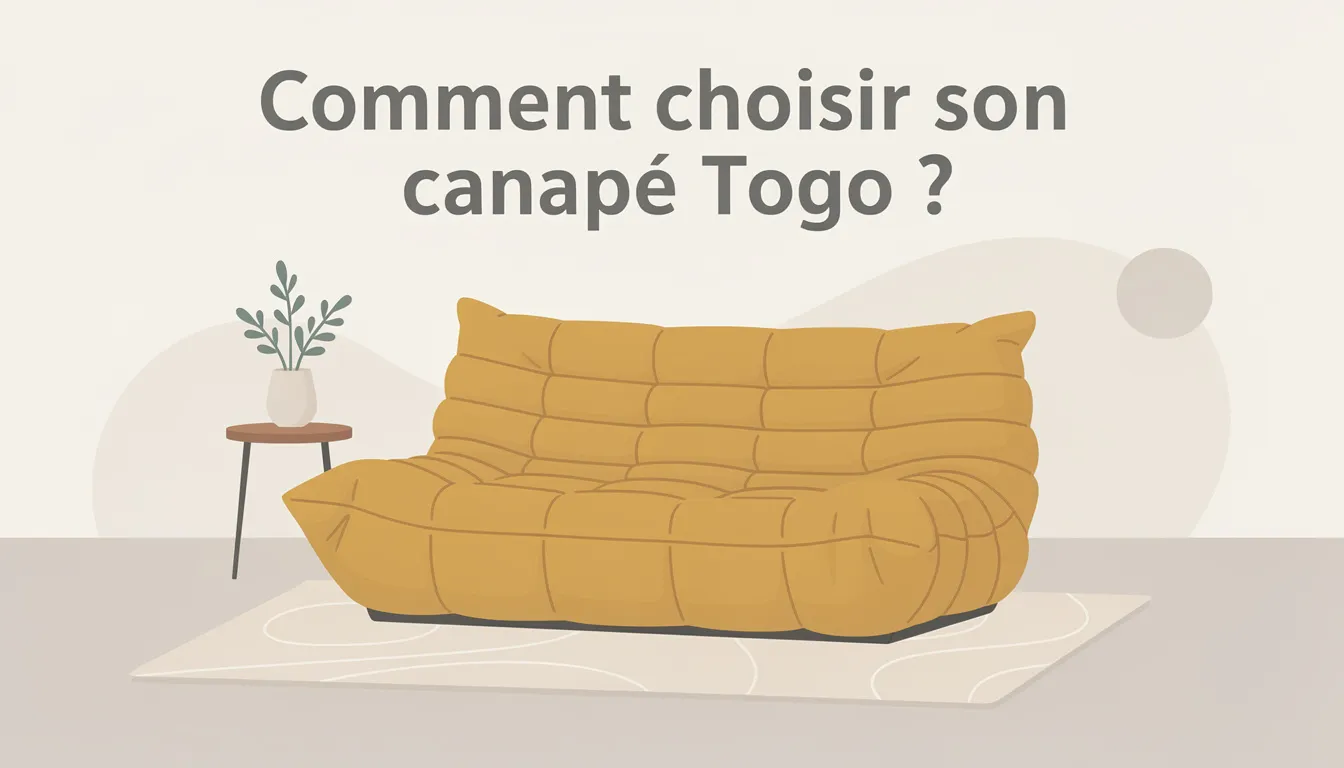 Canapé togo : guide ultime pour bien choisir 1 Comment choisir son canapé Togo ?