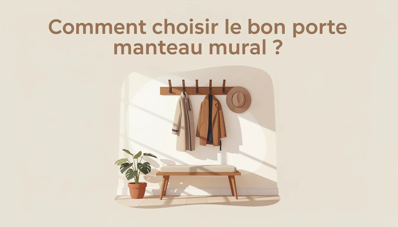 Comment choisir le meilleur porte manteau mural pour votre intérieur 1 Comment choisir le bon porte manteau mural ?