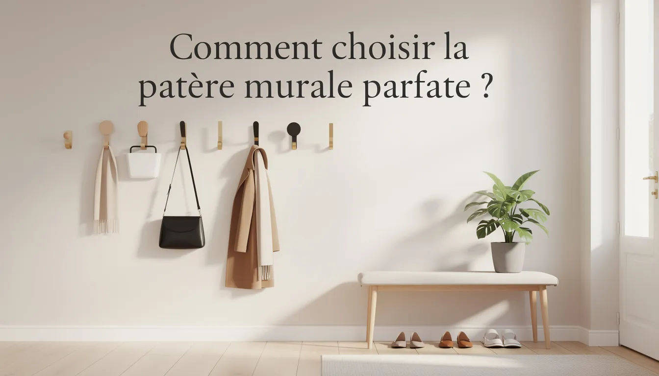 Comment choisir la patère murale parfaite ?