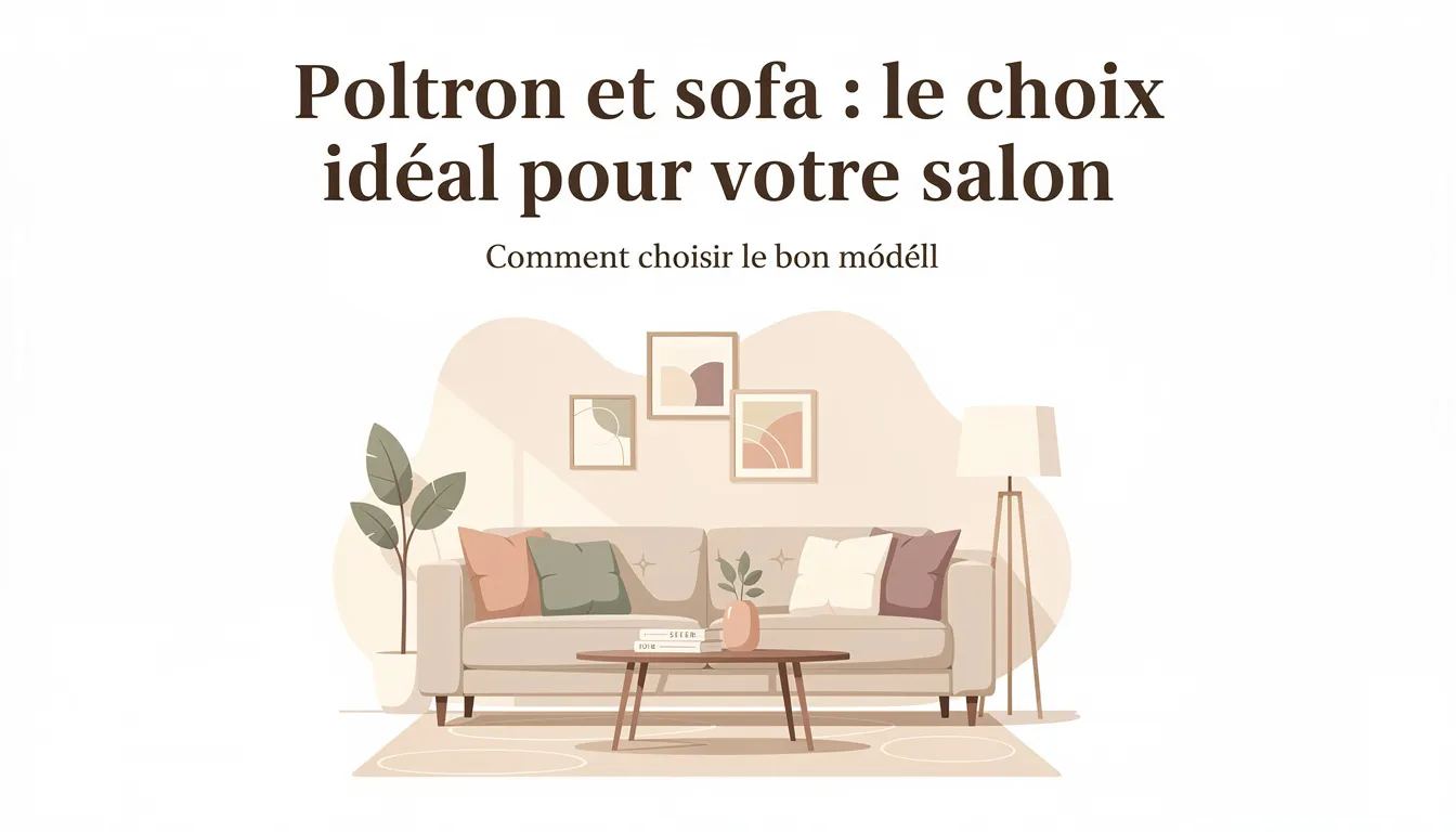 Poltron et sofa : le choix idéal pour votre salon 1 Comment choisir le bon modèle