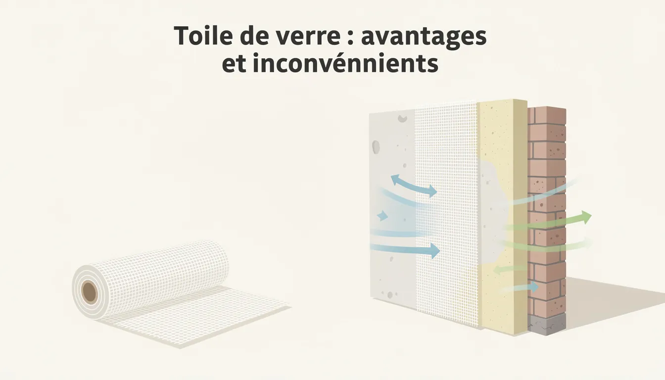 Toile de verre et respiration des murs : ce qu'il faut savoir 1 Toile de verre : avantages et inconvénients