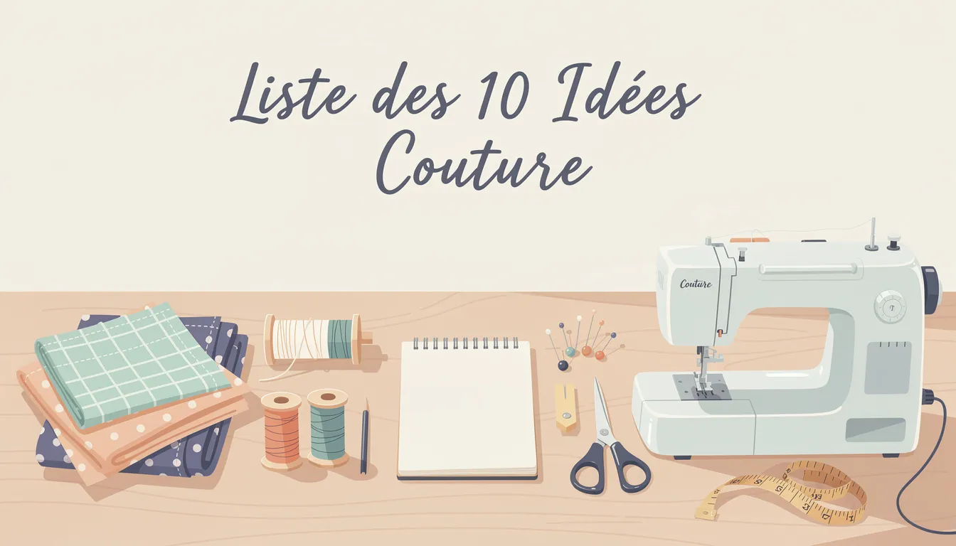10 idées couture utiles à réaliser facilement 1 Liste des 10 Idées Couture