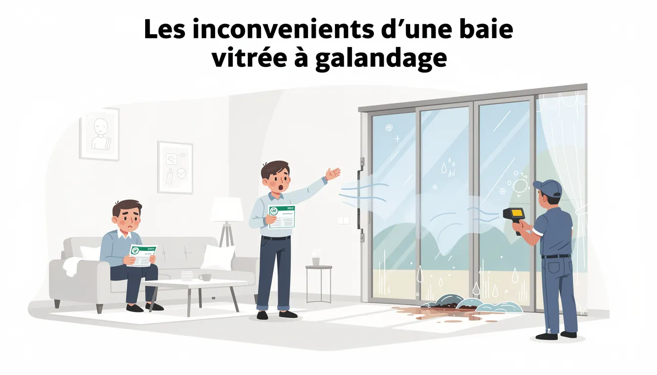 Les inconvénients d'une baie vitrée à galandage