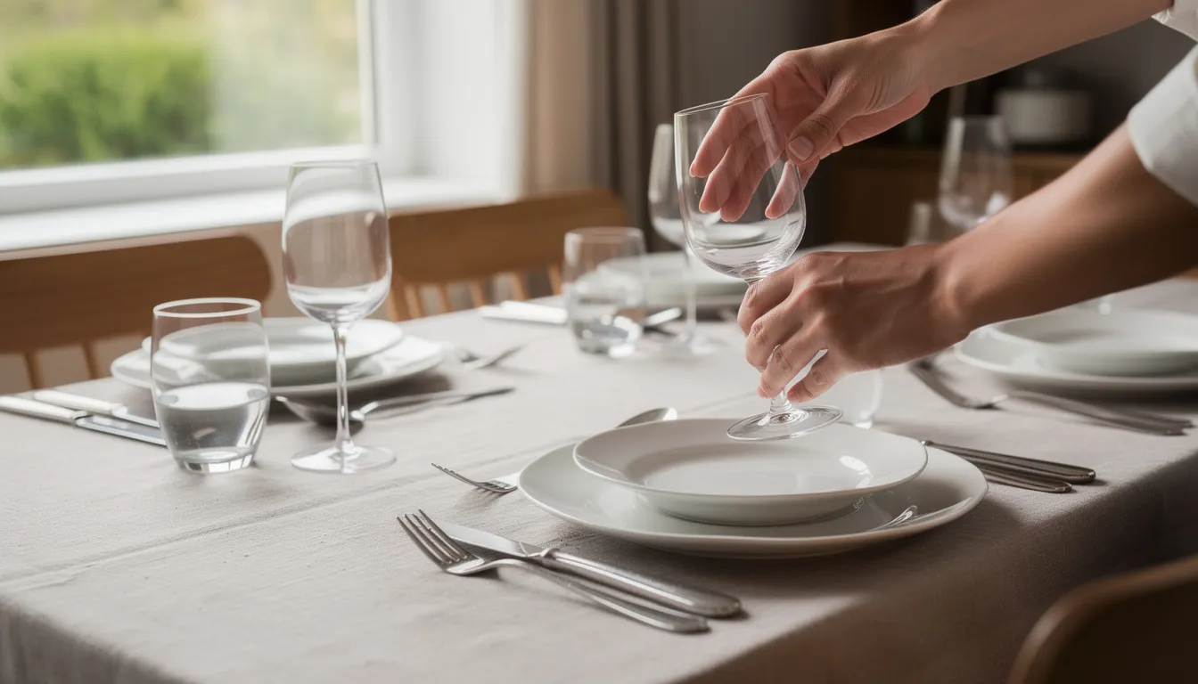 Comment placer les verres sur une table : guide pratique