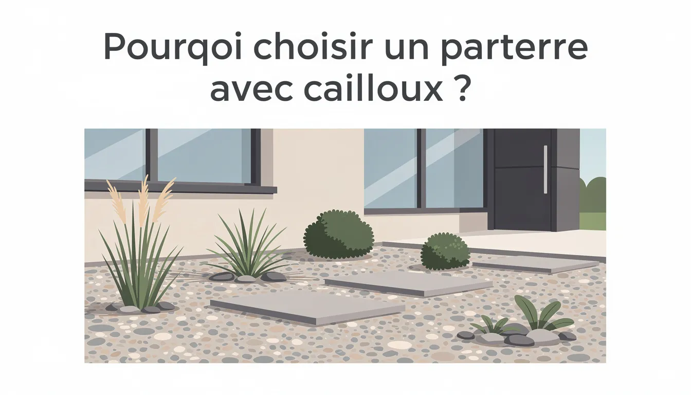 Créer un parterre avec cailloux sans entretien moderne 1 Pourquoi choisir un parterre avec cailloux ?