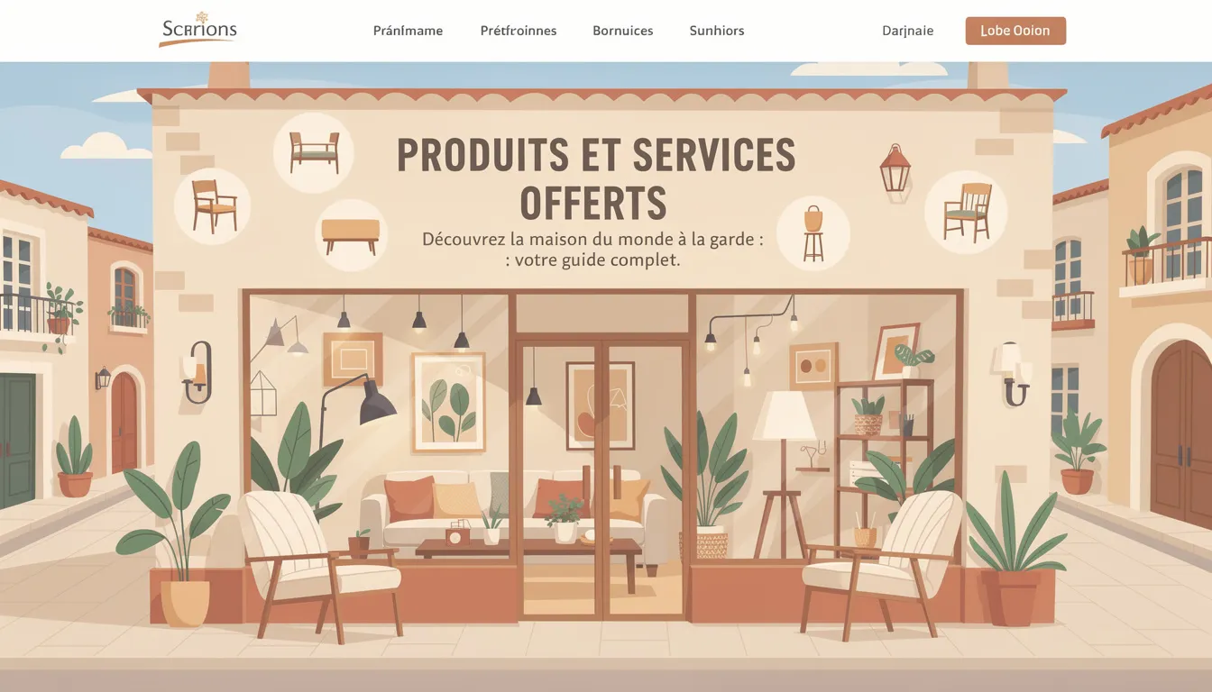 Découvrez la maison du monde à la garde : votre guide complet 1 Produits et Services Offerts
