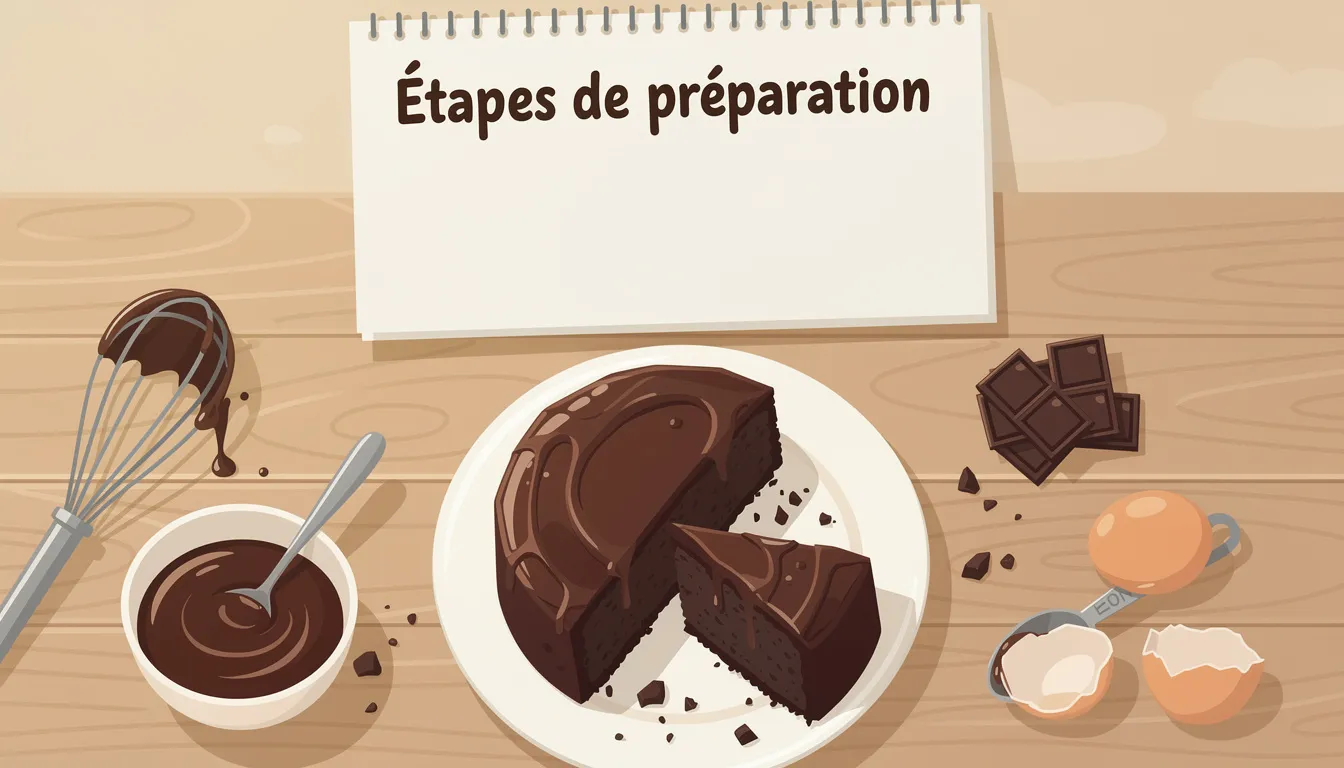 Gâteau au chocolat de cyril lignac : une tuerie à essayer 1 Étapes de préparation