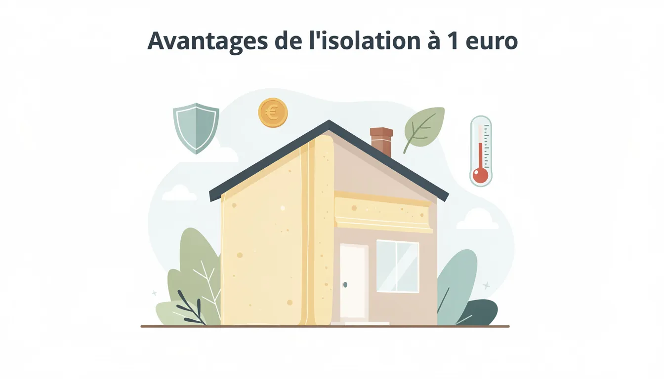 Avantages de l'isolation à 1 euro