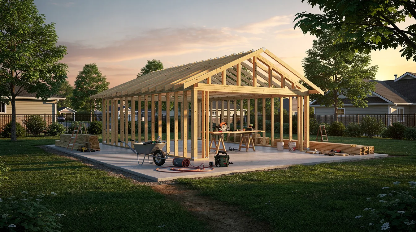 Construire un garage de 40 m² sans permis : règles et astuces