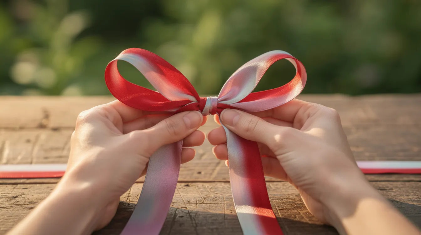 Faire un noeud avec un ruban large : 5 techniques faciles