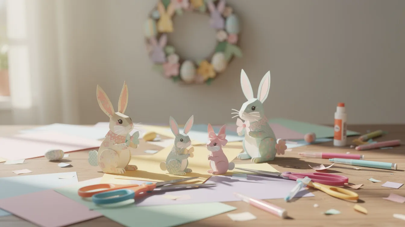 7 idées créatives de lapins à imprimer et découper