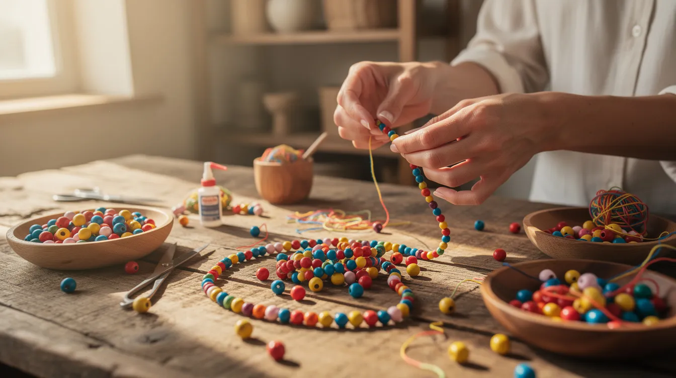 Que faire avec des perles en bois : 10 idées créatives