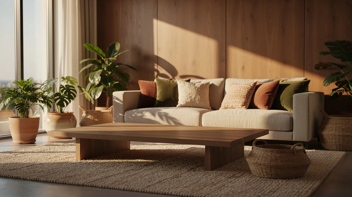 Matériaux naturels pour un intérieur chaleureux