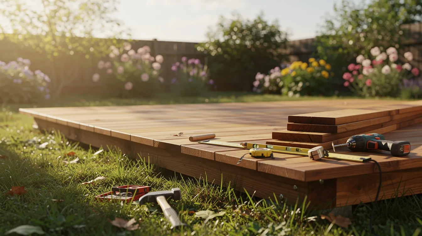 Poser une terrasse bois sur terre : 7 étapes essentielles